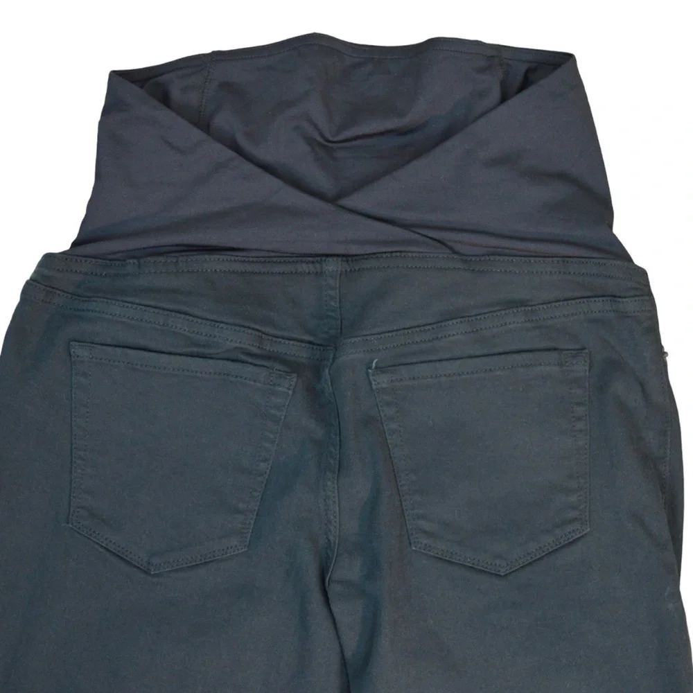 Isabel Maternity Skinny Stretchy Black Over‎ Belly Crossover Jeans, Size 2 NEW